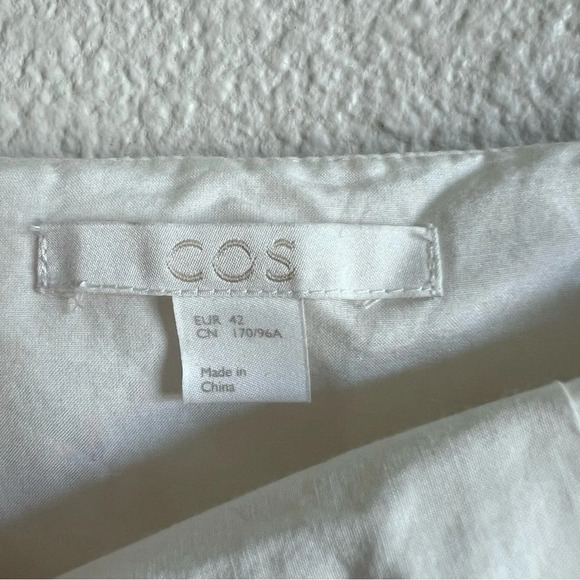 Cos Women’s Ruffle Detail Cotton Silk Blend Blouse - Picture 3 of 9